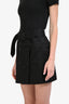Burberry Black Double Breasted Trench Coat Skirt Size 36