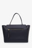 Celine Black Leather Medium 'Trapeze' Top Handle Bag