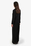 Weekend Max Mara Black Double Breasted Blazer + Wide Leg Pant Set Size 4