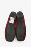 Christian Dior Burgundy Silk Scarlet D-Joy Ballerina Flats