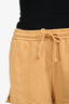 Gucci x The North Face Yellow Cotton Logo Shorts Size M