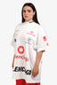 Balenciaga White 'Top-League' Racing Crewneck T-Shirt Size 3