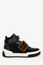 Fendi Black/White Zucca Print High-Top Sneakers Size 7 Men's