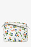 Loewe White/Multicolour Leather Small 'Flower Bianco' Puzzle Bag
