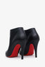 Christian Louboutin Black Leather Ankle Boots Size 36.5
