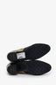 Pre-loved Chanel™ 15B Gold/Black Leather CC Ankle Boots Size 41.5