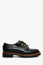 Christian Dior Black Leather Derby Shoes Size 36