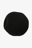 Hermès Black Cashmere Studded Beret Size 57
