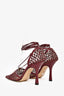 Bottega Veneta Cherry Crystal Stretch Heels Size 37.5