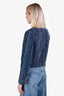Frame Blue Denim Boucle Jacket Size S