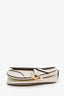 Christian Dior 2023 Ivory Leather Medium Saddle Bag with Leather Strap