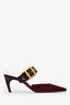 Christian Dior Burgundy Technical Fabric D-Dior Heels Size 38
