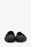 Christian Dior Black Satin "Mizza" Slingback Flats Size 39