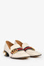 Gucci Marmont GG Loafer Pearl Pumps Size 34.5