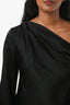 Jonathan Simkhai Black Satin Off-Shoulder Long Sleeve Blouse Size XS