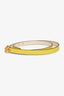 Hermès 2022 Cream/Yellow 'Carousel' Reversible Thin Belt Size 70