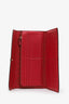 Gucci Pink Micro Guccissima Leather Interlocking G Continental Wallet