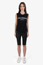 Alexander Wang T Black Sheepskin Leather Biker Shorts Size S