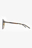 Saint Laurent Brown/Gold Tone Shield Sunglasses