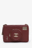 Pre-loved Chanel™ 2024 Burgundy Quilted Lambskin Coco Click Camera Bag