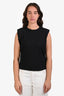 Reformation Black Shoulder Padded Sleeveless Top Size M