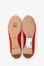 Chloe Red Suede Scalloped Flats Size 36