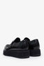 Prada Black Brushed Leather Loafer Size 9 Mens