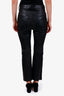 Frame Black Lamb Leather 'The Reboot Crop' Pant Size 27