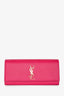 Saint Laurent Pink Grained Calfskin Cassandre Clutch