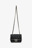Pre-loved Chanel™ 2025 Black/White Lambskin Leather Crossbody Bag
