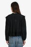 Isabel Marant Black Cotton Silk Lace Detailed Blouse Size 38