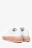 Alexander McQueen White/Light Pink Platform Sneakers Size 36.5