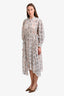 Isabel Marant Etoile White/Orange Multicolour 'Ariana' Robe Maxi Dress