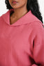 Hermès Rose Pink Wool Collared Cropped Sweater Size 34