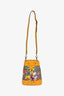 Gucci GG Supreme Canvas Leather Flora Small Ophidia Bucket Bag