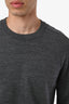 Maison Margiela Grey Wool Suede Appliqué Elbow Sweater Size L Mens