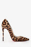 Christian Louboutin Leopard Print Ponyhair Heels Size 38.5