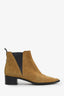 Acne Studios Brown Suede Leather Pointed Toe Ankle Boots Size 40
