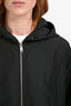 Prada 2024 Black Re-Nylon Hooded Windbreaker Jacket Size 44