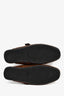 Prada Brown Leather Fringe Slip On Flats Size 37