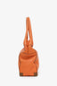 Max Mara Orange Leather Mini Tote Bag