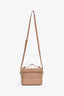 Christian Dior 2020 Blush Pink Cannage Leather Small Vanity Case with Strap