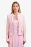 Pre-loved Chanel™ 2004 Runway Pink Tweed Ice Cream Detail Blazer Size 40