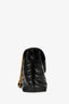 Saint Laurent Black Smooth Leather Large Loulou Shoulder Bag