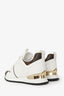 Louis Vuitton White Leather Monogram Run Away Sneakers Size 37