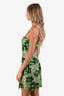 Sau Lee Green Sequined Mini Dress Size 6