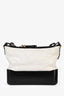 Pre-loved Chanel™ 2018 Black/White Calfskin Medium 'Gabrielle' Bag