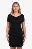 Prada Black Cotton V-Neck Short Sleeve T-Shirt Size L