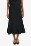 Jil Sander Black Flared Midi Skirt Size 32