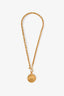 Pre-loved Chanel™ Gold Tone Chunky Medallion Pendant Necklace